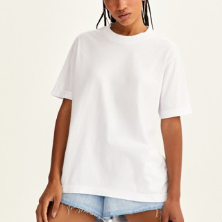 Camiseta Oversized Básica de Algodão Premium Feminina