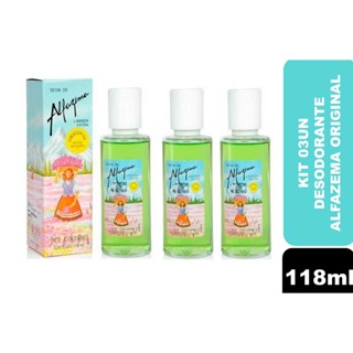 Kit 03un Colônia Seiva de Alfazema (Original) Lavanda Extra com 118ml