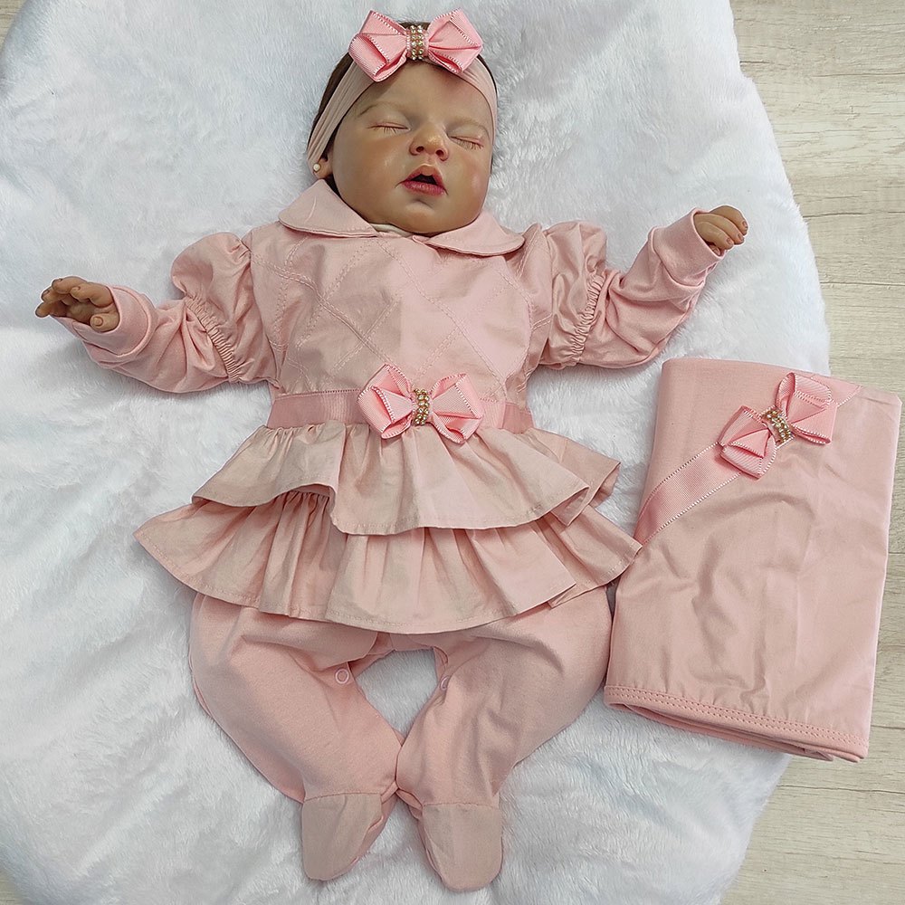 Kit Saída de Maternidade Sonho Meu Bebê Menina Imperatriz
