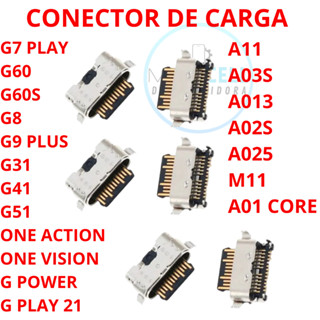 Kit Conector De Carga Moto G7 Play G41 Action Sam A11 A03S A01 Tipo C