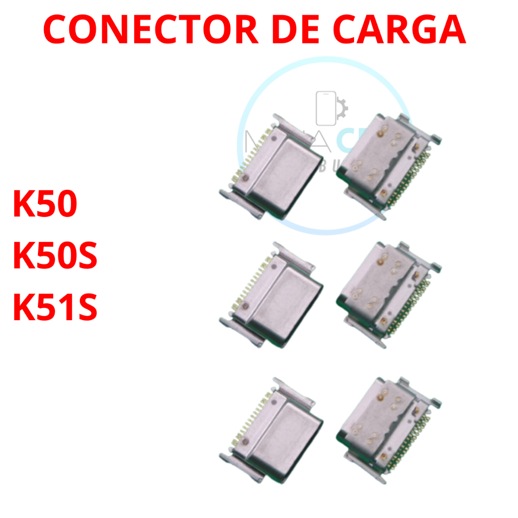 Kit Conector De Carga Lg K50 K50S K51 Tipo Conector carga manutenção celular