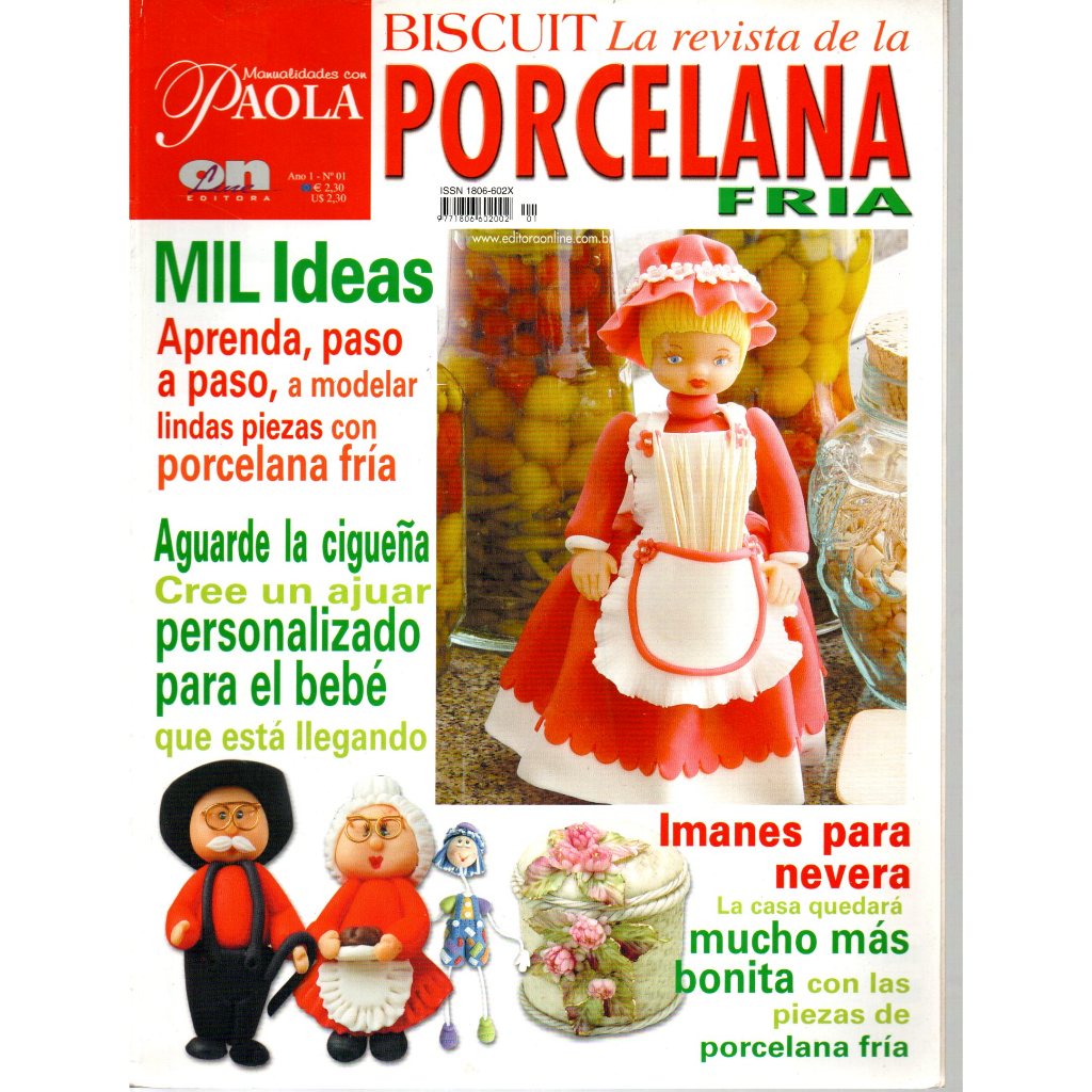Revista Biscuit La Revista De La Porcelana Fria, Ano 1, Nº 1, Em Espanhol