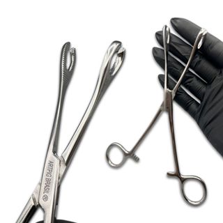 Pinça Oval Aberta Ideal Para Língua E Umbigo Body Piercing