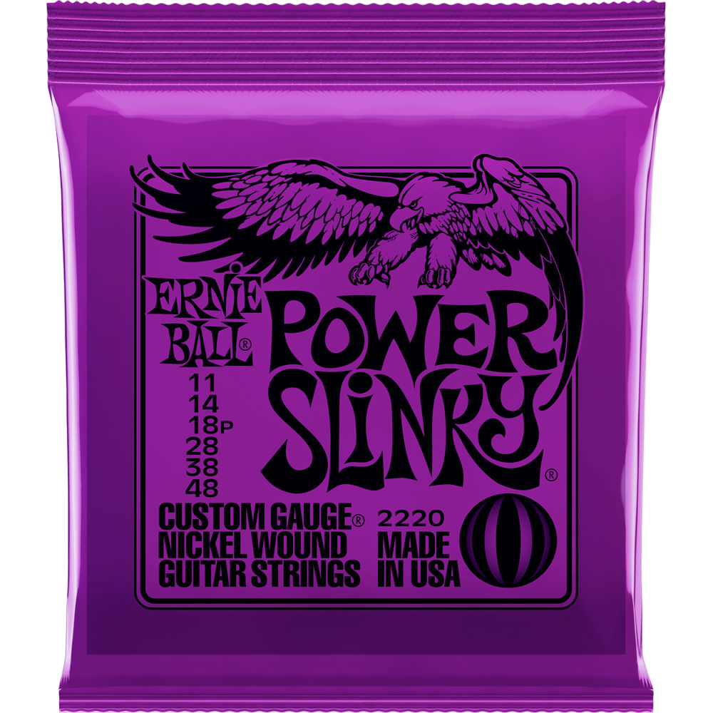 Encordoamento Guitarra 011 Ernie Ball Power Slinky 2220