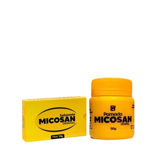 Kit Micosan Pomada clareadora micosan e sabonete em barra Original e Lacrado