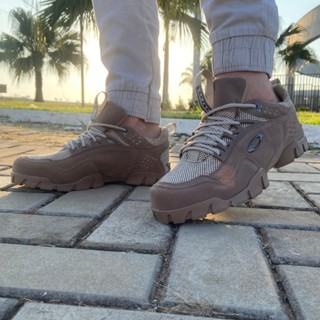 Tênis Botinha Oakley Masculina Refletiva Bota Couro Segurança