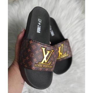Chinelos Slide Unissex Grife LV Várias Cores Moda Envio Imediato