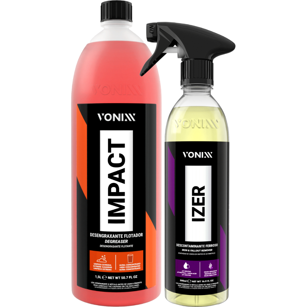 Limpador Multiação Exterior Impact 1,5L + Izer Descontaminante Ferroso 500ml - Spare Parts and Accessories for Vehicles