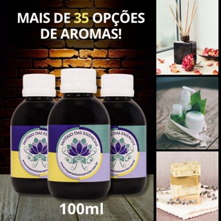 Essências com Aromas EXPLOSIVOS de 100ML Para Difusor, Aromatizador Ambientes, Sabonetes, Cosméticos em Oferta na Shopee