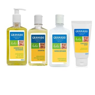 Kit Granado Bebê (sab. líquido, shampoo, cond e loção hidratante) - 04 Produtos em Oferta na Shopee