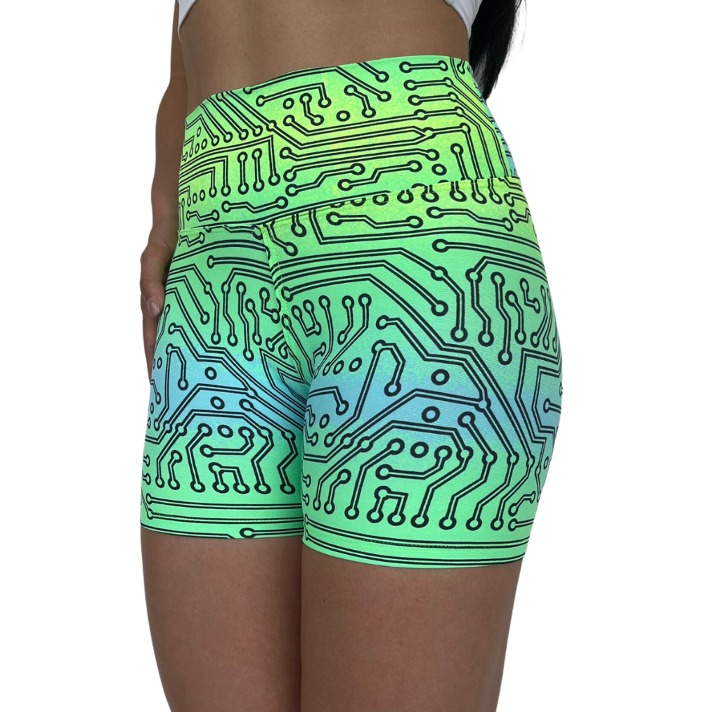 Bermuda Meia Coxa Feminina Para Academia Musculação Fitness Estampada Tecido Poliamida Light Verão