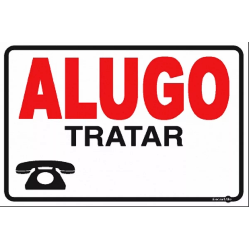 Placas de Alugo - Aluga-se - Sinalização - Aluguel de casa ou Apartarmento - Envio Imediato - Produto Premium - Sinalização. em Oferta na Shopee