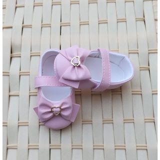 sapatinho de menina bebe meia sapatinho confortável luxo batizado rosa