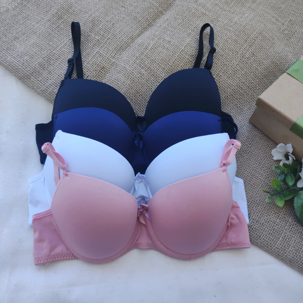 Kit com 4 Sutiã Direto Da Fábrica Lingerie com Bojo Soutien Sutia