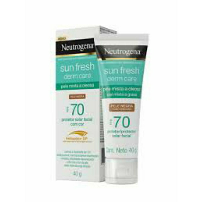 PROTETOR SOLAR FACIAL NEUTROGENA SUN FRESH DERM FPS 70 PELE NEGRA 40G