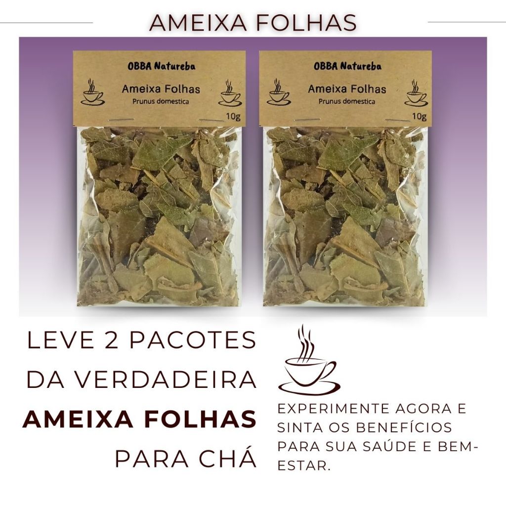 Kit 2 Chá de Ameixa Folhas-Legítimo Prunus subg