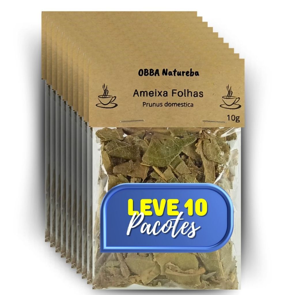 Kit 10 Chá de Ameixa Folhas-Legítimo Prunus subg