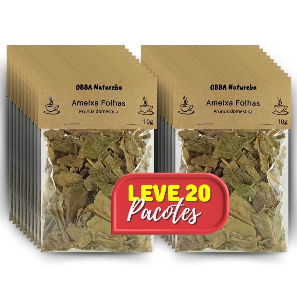 Kit 20 Chá de Ameixa Folhas-Legítimo Prunus subg