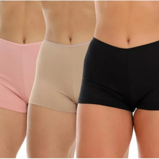 Kit 3 Anágua Shortinho Íntimo Segunda Pele Conforto Lingerie Modeladora Short Curto Short Para Saia e Vestido
