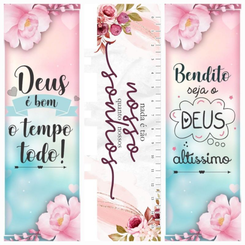 Kit com 10 marca páginas | ❤️❤️❤️