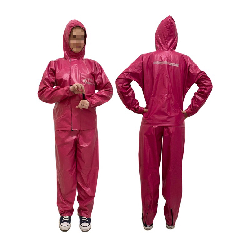 Capa de Chuva com Capuz para Motociclista Feminina PVC 100% Impermeável