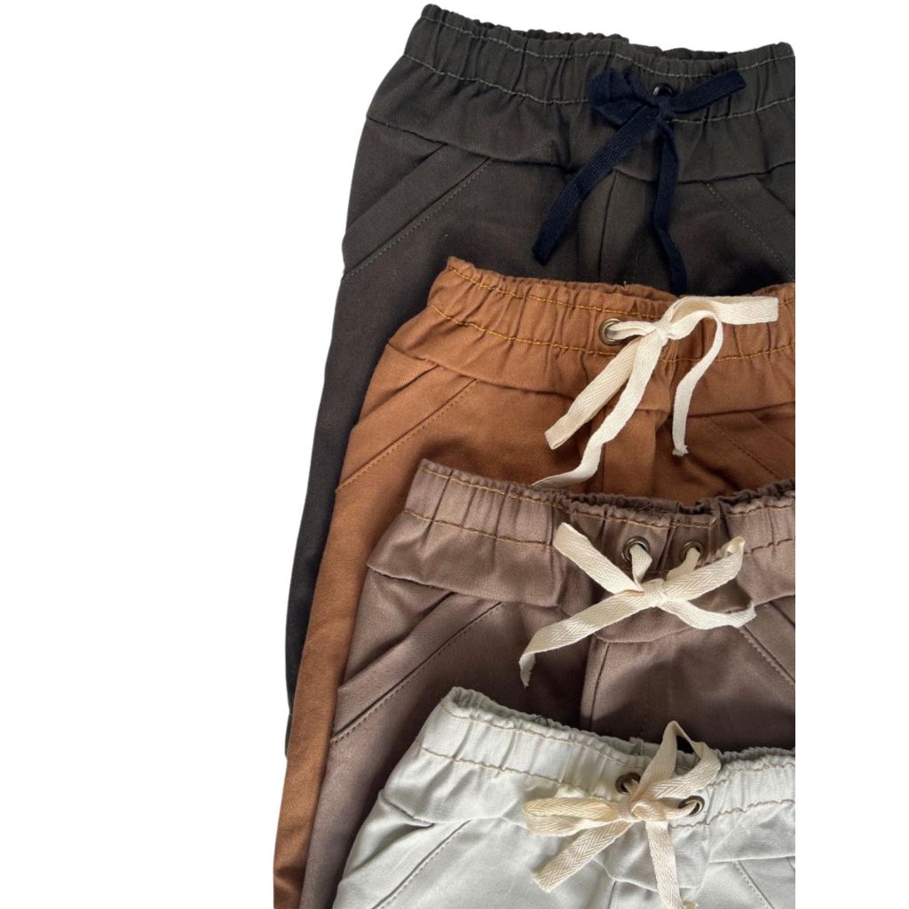 Kit Calça Para Bebê Menino Sarja Algodão com Elastano Prática e Confortável