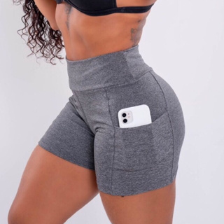 Short suplex bolso lateral ideal para academia e treino em Oferta na Shopee