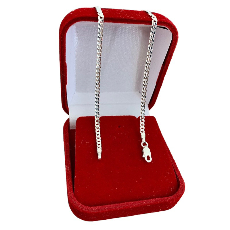 Pulseira Grumet Prata 925 Legítima Italiana 2mm 21cm Prata Maciça em Oferta na Shopee