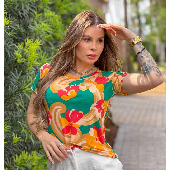 Blusinha camisa camiseta T shirt feminina Moda atual Primavera Verão diversos modelos