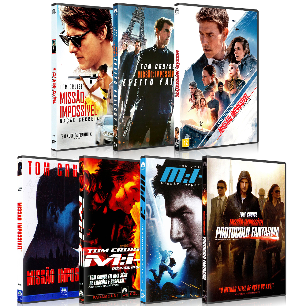 Coleção Missão Impossível com 7 Filmes - Alta Qualidade *PROMOÇÃO*