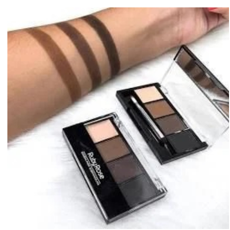 Kit 4 Pecas  Sombra Para Sobrancelhas Ruby Rose Hb9354 em Oferta na Shopee