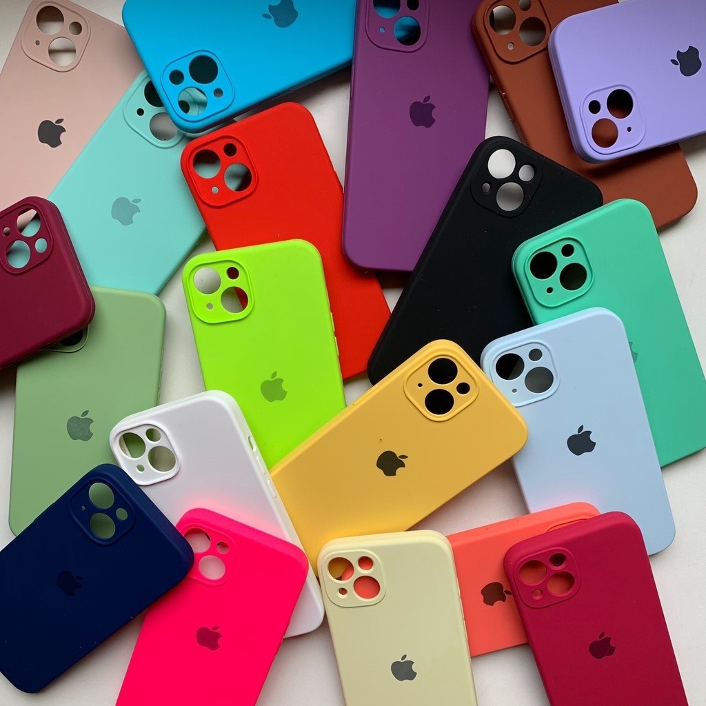 Capinha Capa Proteção SILICONE Câmera Aveludada Fechada iPhone 15 / iPhone 16