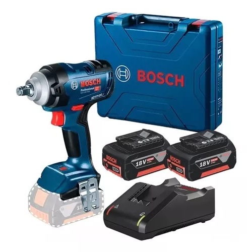 Chave De Impacto 2 Bateria 4ah Gds 18v-400 Bosch + Carregador Bivolt