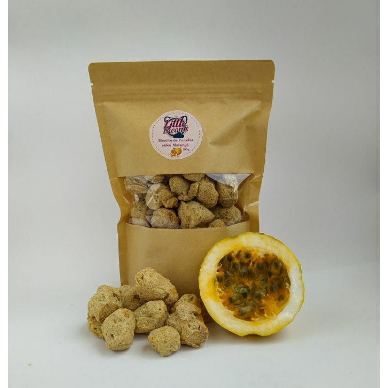 Kit 2 biscoitos para Roedores e Coelhos sabor Maracujá Little Dreams