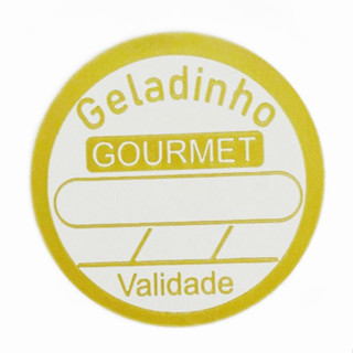 Etiquetas Adesivas "GELADINHO GOURMET"