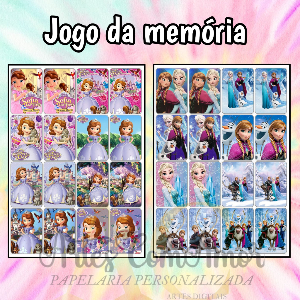Kit Mini jogo da memória personalizado lembrancinhas (FAÇO TODOS OS TEMAS) 15 UNIDADES