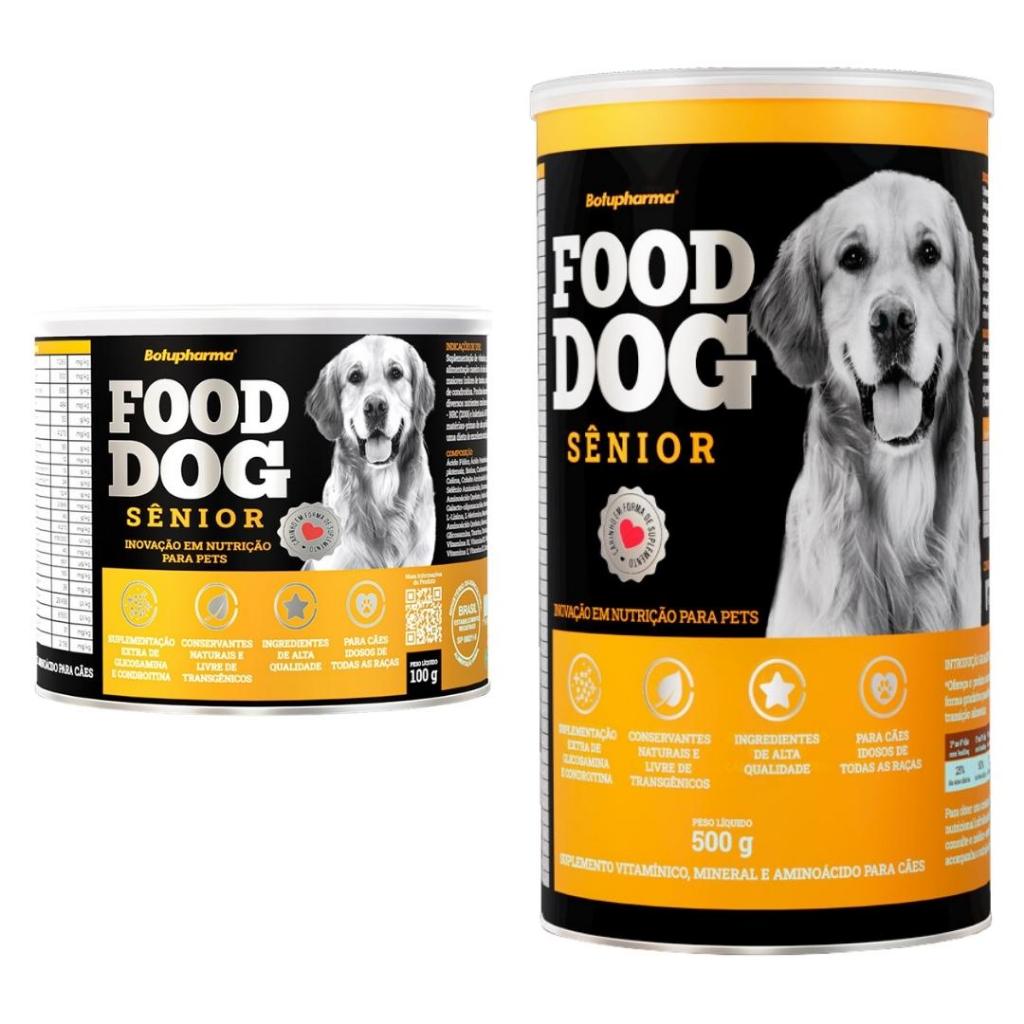 Food Dog Sênior Suplemento Para Cães Com Alimentação Caseira Botupharma - 100g ou 500g