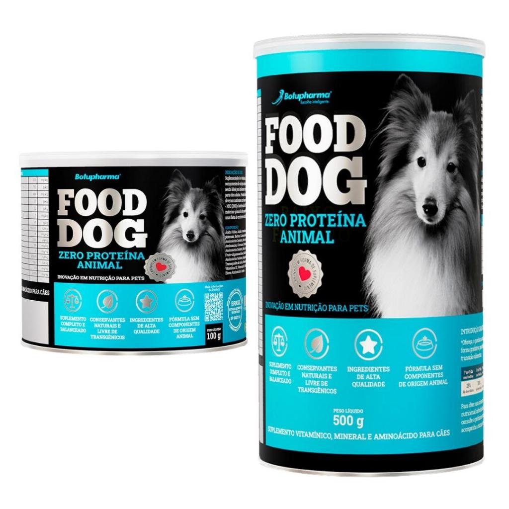 Food Dog Zero Proteína Animal Suplemento Para Cães Com Alimentação Caseira Botupharma - 100g ou 500g