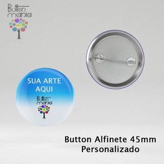 Pin Button Tipo Alfinete Personalizado 45mm em Oferta na Shopee