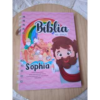 BÍBLIA INFANTIL PERSONALIZADA COM NOME em Oferta na Shopee