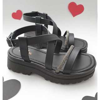 Sandália Infantil Menina Tratorada Strass Feminina 28 ao 34 em Oferta na Shopee