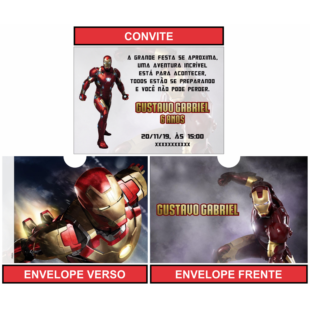 Convite Homem de Ferro: Onde Comprar | BuscaProdutos