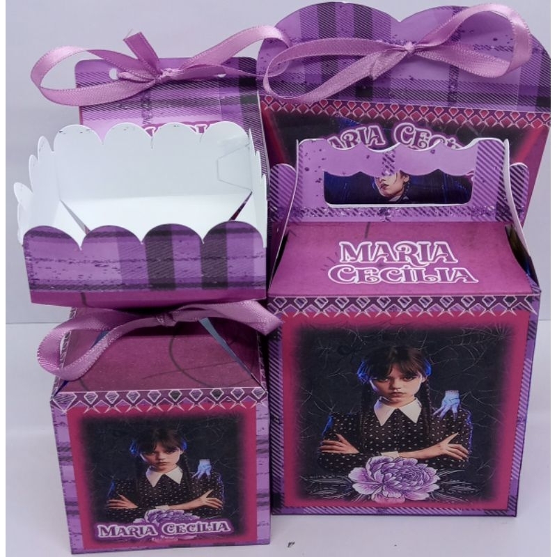 kit Festa Personalizada Wandinha II 40 Unidades em Oferta na Shopee