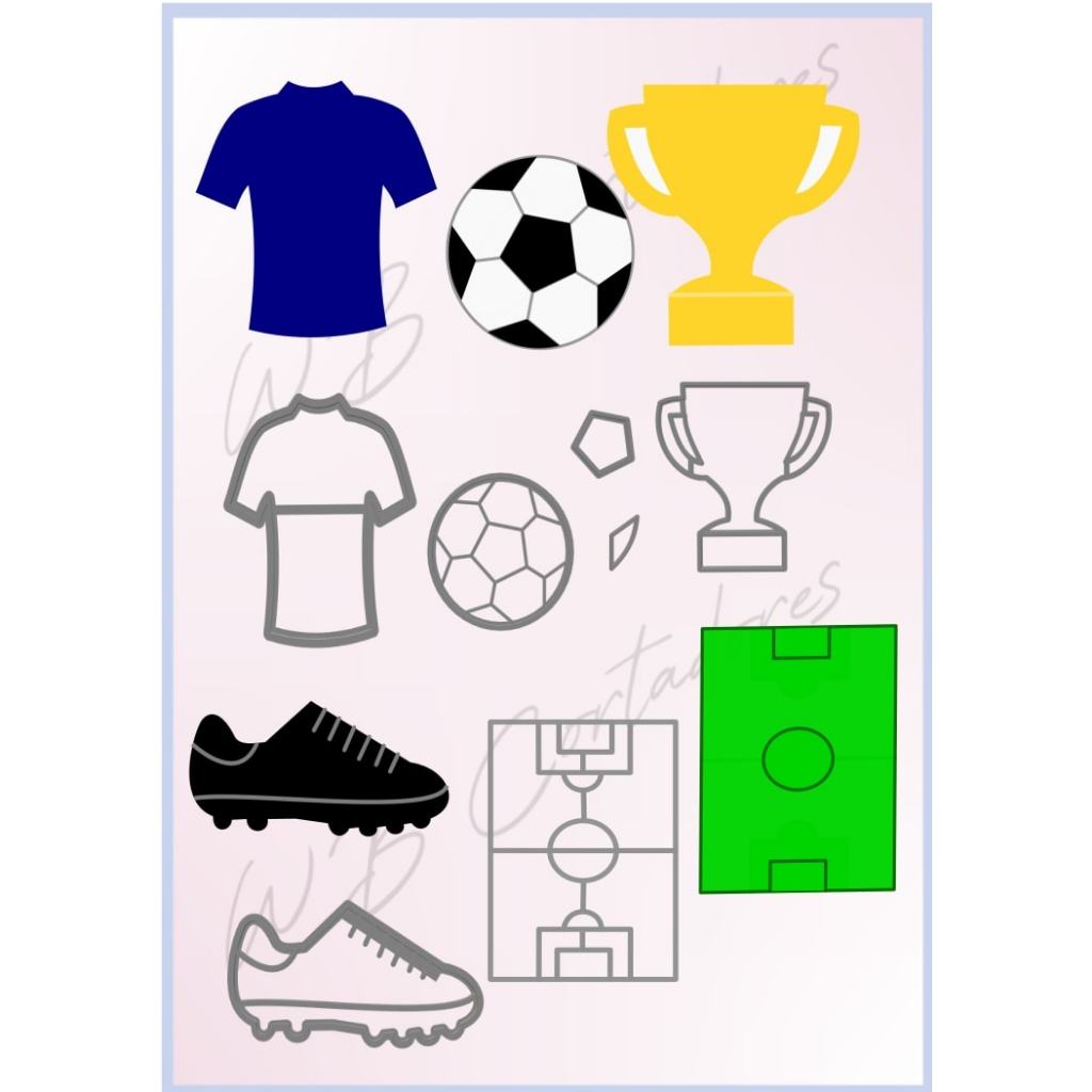 cortador futebol kit 3,5cm