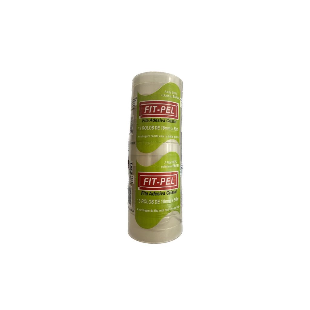 Fita adesiva cristal FIT-PEL/ PACOTE COM 13 ROLOS DE 18MMX50M