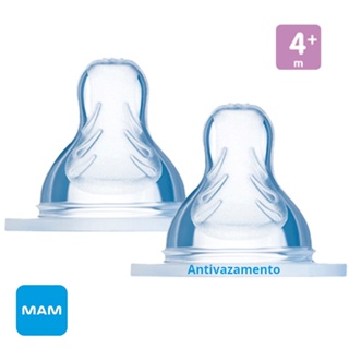 Bico Antivazamento MAM Mamadeiras Fluxo Rápido 4+ meses Embalagem Dupla em Oferta na Shopee