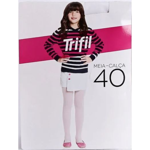Meia calça Infantil fio 40 Trifil 6834 Toque Suave Ajuste Perfeito Fio 40 ideal para dias mais frios