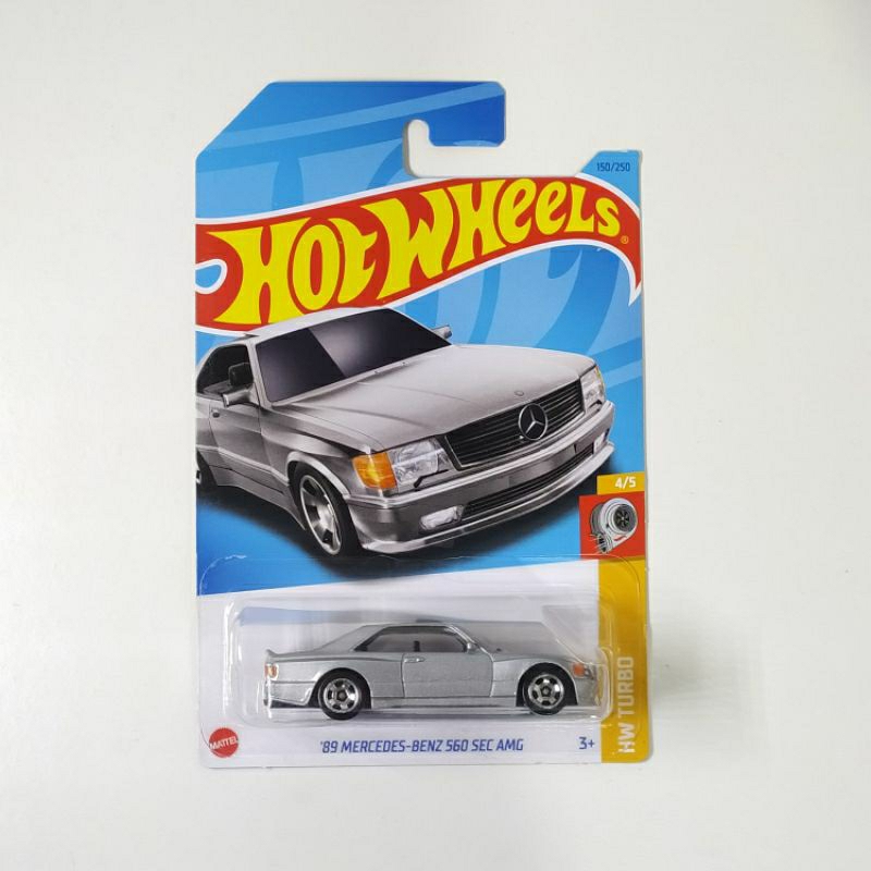 Hot Wheels '89 Mercedes-Benz 560 Sec AMG - HW Turbo - Prata