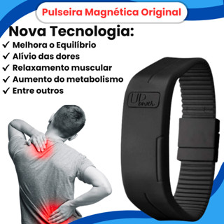 Pulseira Magnética Up Power Original Terapêutica C/imãs De Neodímio + Energia