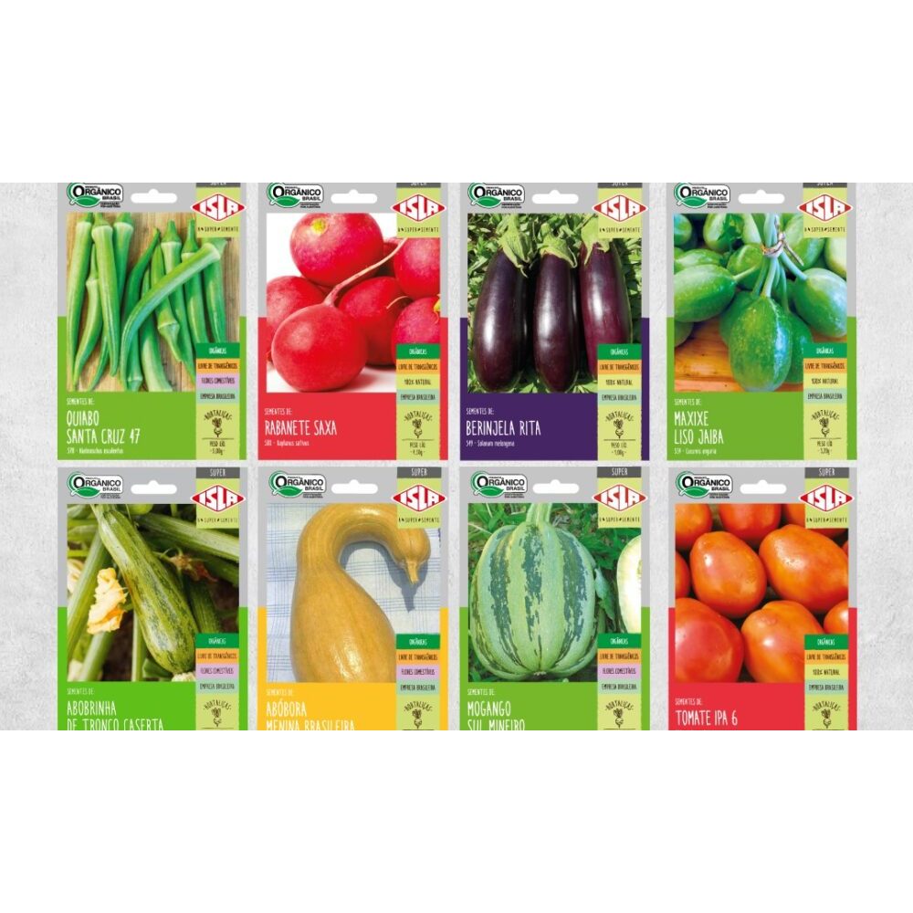 Envelope Sementes Ervas, Temperos, Frutiferas, hortaliças e Legumes Feltrin e Isla